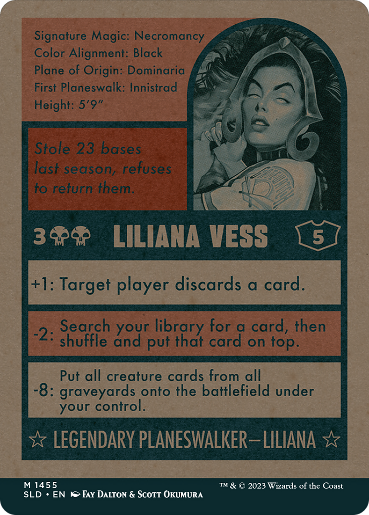 Liliana Vess (1455) (SLD-1455) - Secret Lair Drop: (Full Art) (Borderless)