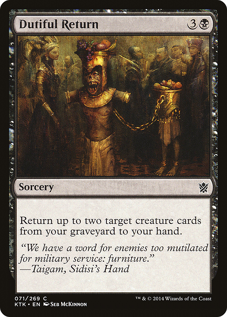 Dutiful Return (KTK-071)  Foil - Khans of Tarkir