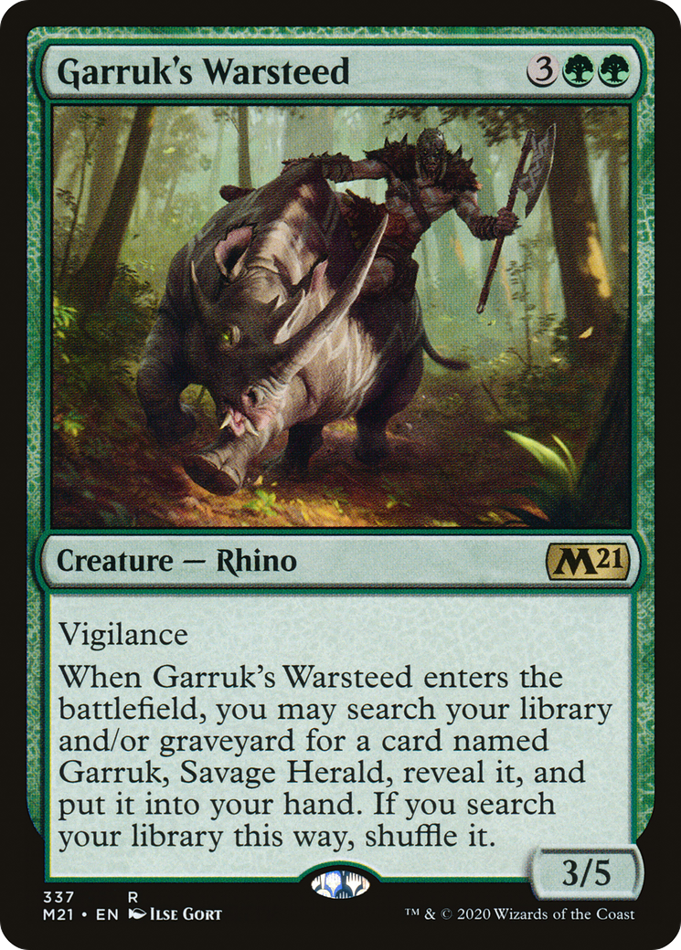 Garruk's Warsteed (M21-337)  - Core Set 2021