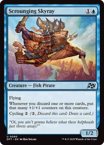 Scrounging Skyray (DFT-060)  Foil - Aetherdrift