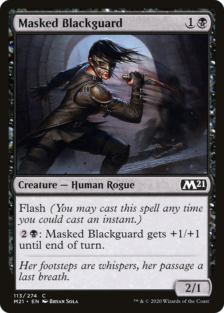 Masked Blackguard (M21-113)  Foil - Core Set 2021