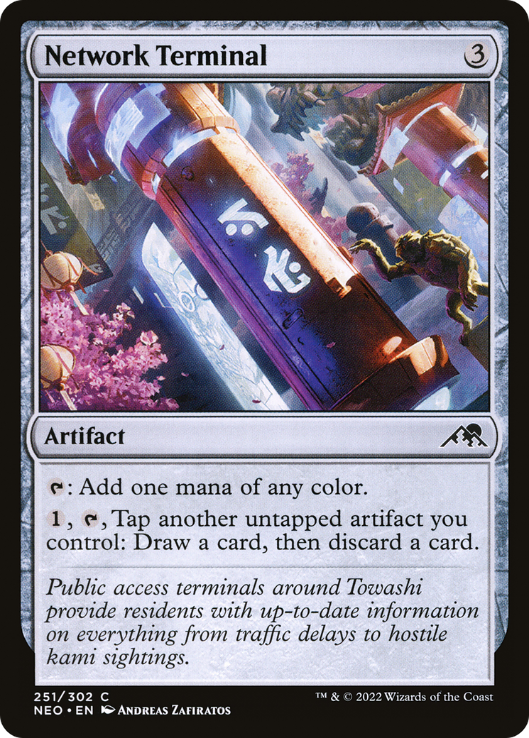 Network Terminal (NEO-251)  Foil - Kamigawa: Neon Dynasty