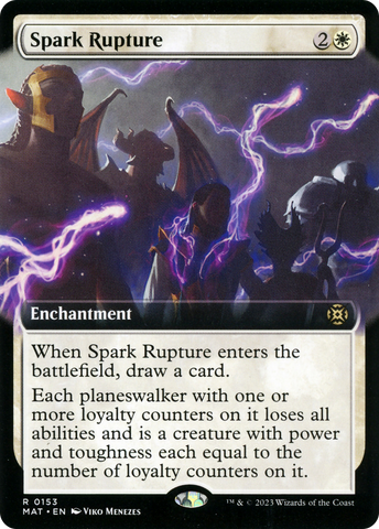 Spark Rupture (Extended Art) (MAT-153)  Foil - March of the Machine: The Aftermath: (Extended Art)