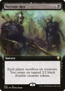 Necrotic Hex (Extended Art) (CMR-649)  - Commander Legends: (Extended Art)