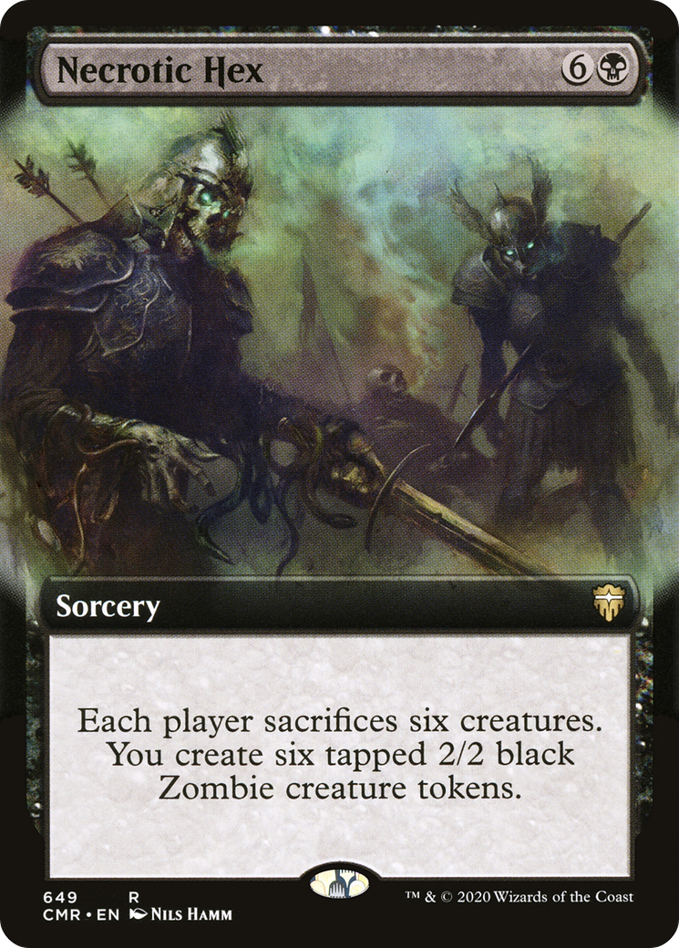 Necrotic Hex (Extended Art) (CMR-649)  - Commander Legends: (Extended Art)