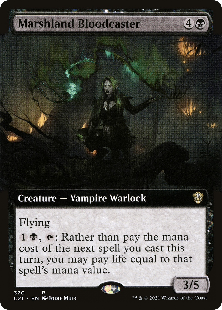 Marshland Bloodcaster (Extended Art) (C21-370)  - Commander 2021: (Extended Art)