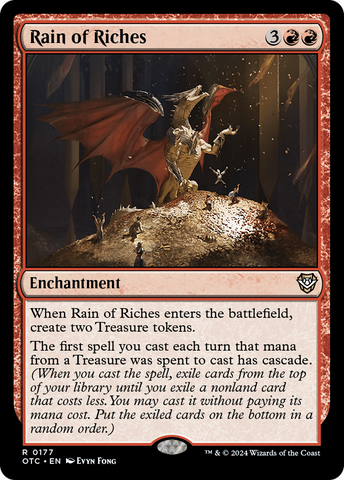 Rain of Riches (OTC-177)  - Outlaws of Thunder Junction Commander