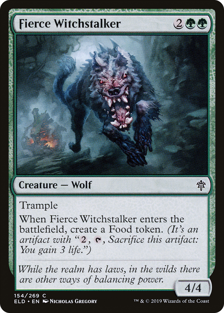 Fierce Witchstalker (ELD-154)  Foil - Throne of Eldraine