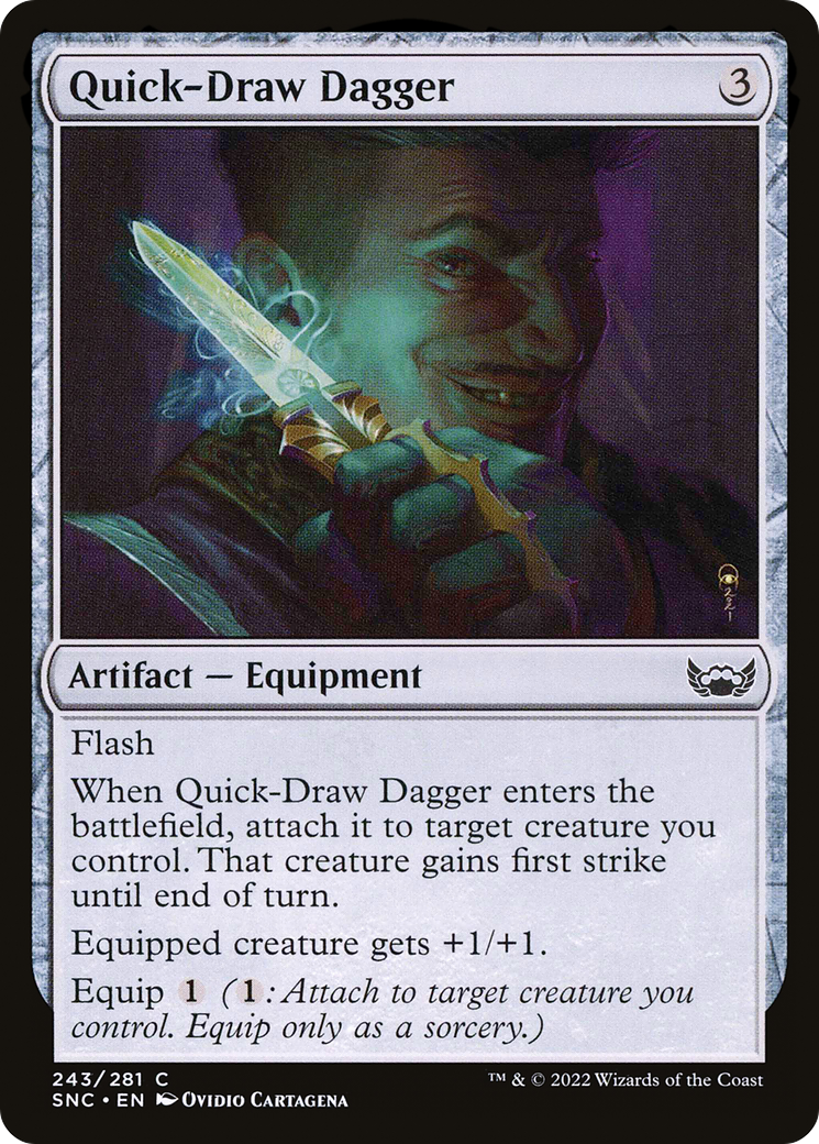 Quick-Draw Dagger (SNC-243) - Streets of New Capenna Foil