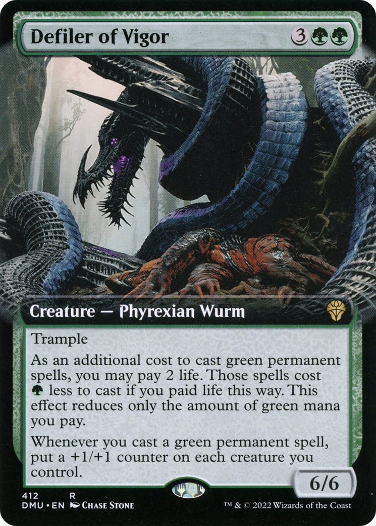 Defiler of Vigor (Extended Art) (DMU-412)  - Dominaria United: (Extended Art)