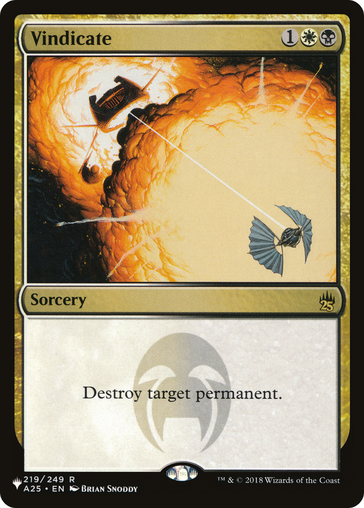 Vindicate (LIST-A25-219)  - The List