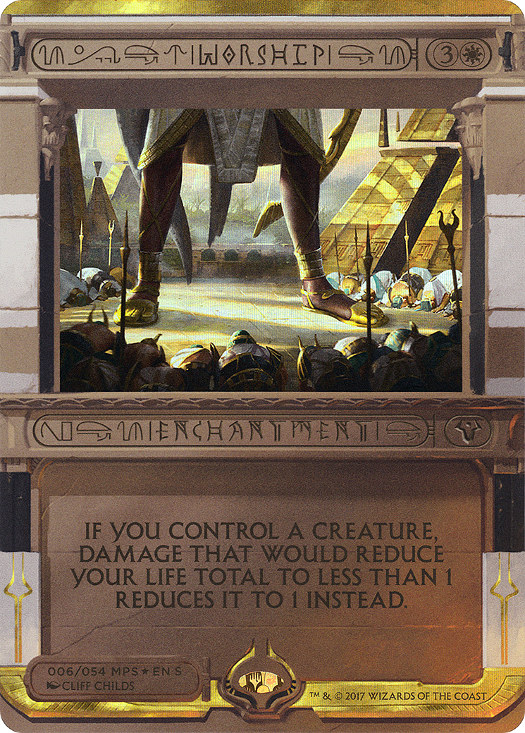 Worship (MPS2-006)  Foil - Amonkhet Invocations (Borderless)