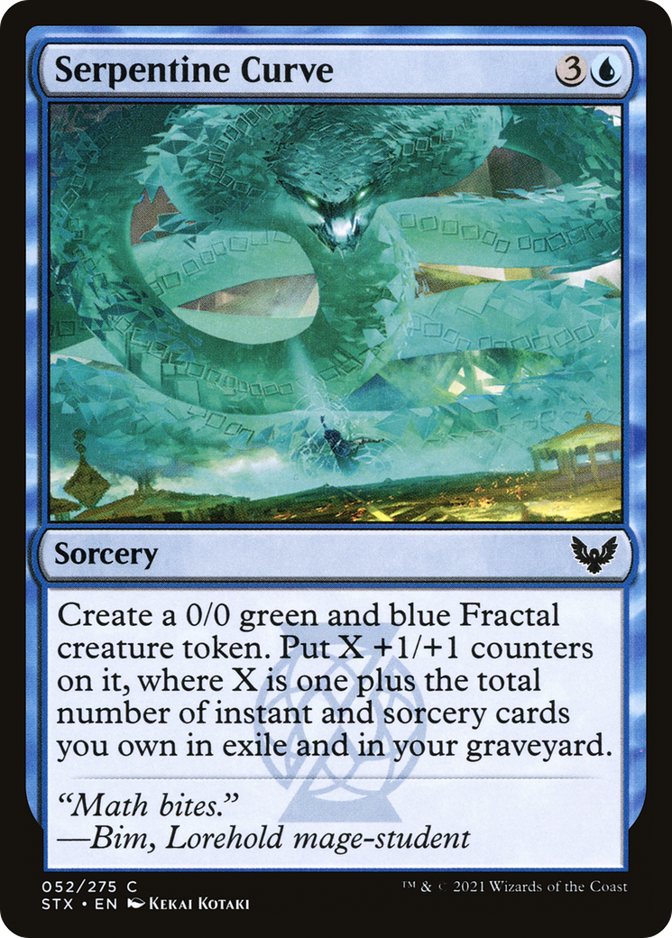 Serpentine Curve (STX-052)  - Strixhaven: School of Mages