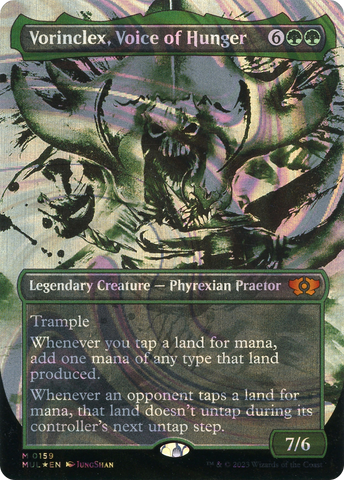 Vorinclex, Voice of Hunger (Halo Foil) (MUL-159)  Foil - Multiverse Legends: (Showcase) (Borderless)