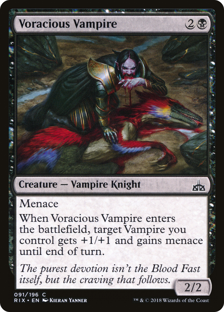 Voracious Vampire (RIX-091)  - Rivals of Ixalan