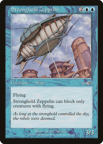 Stronghold Zeppelin (NMS-047)  Foil - Nemesis