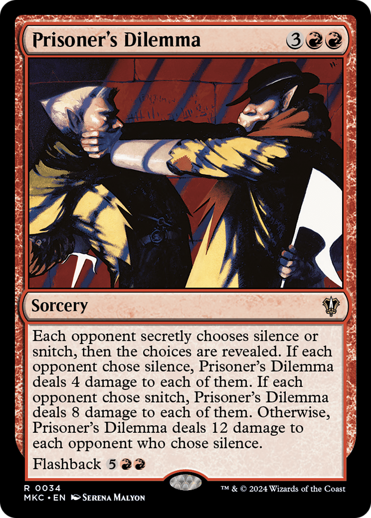 Prisoner's Dilemma (MKC-034)  - Murders at Karlov Manor Commander