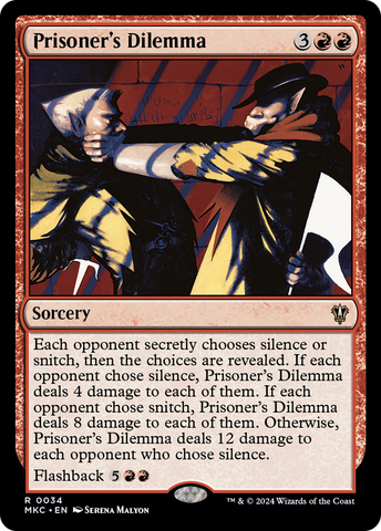 Prisoner's Dilemma (MKC-034)  - Murders at Karlov Manor Commander