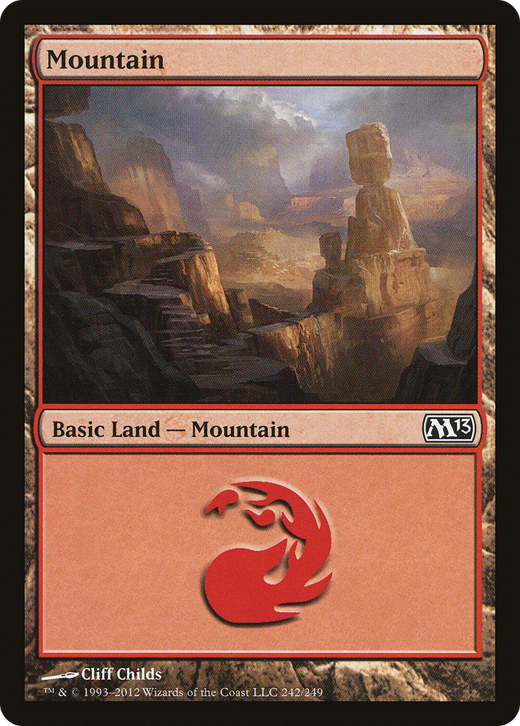 Mountain (242) (M13-242)  Foil - Magic 2013