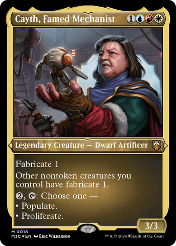 Cayth, Famed Mechanist (M3C-018)  Etched Foil - Modern Horizons 3 Commander