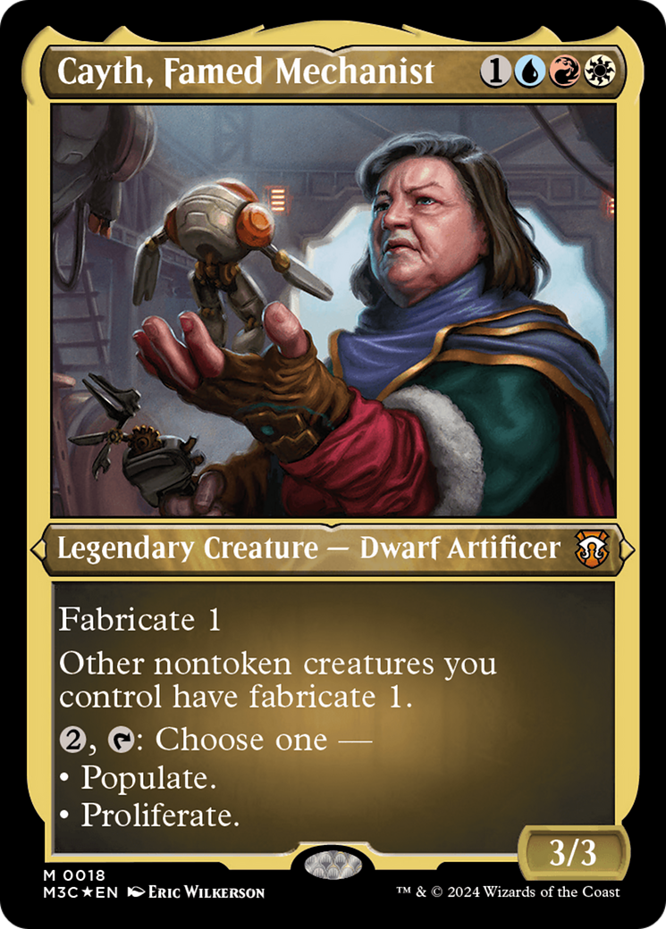 Cayth, Famed Mechanist (M3C-018)  Etched Foil - Modern Horizons 3 Commander