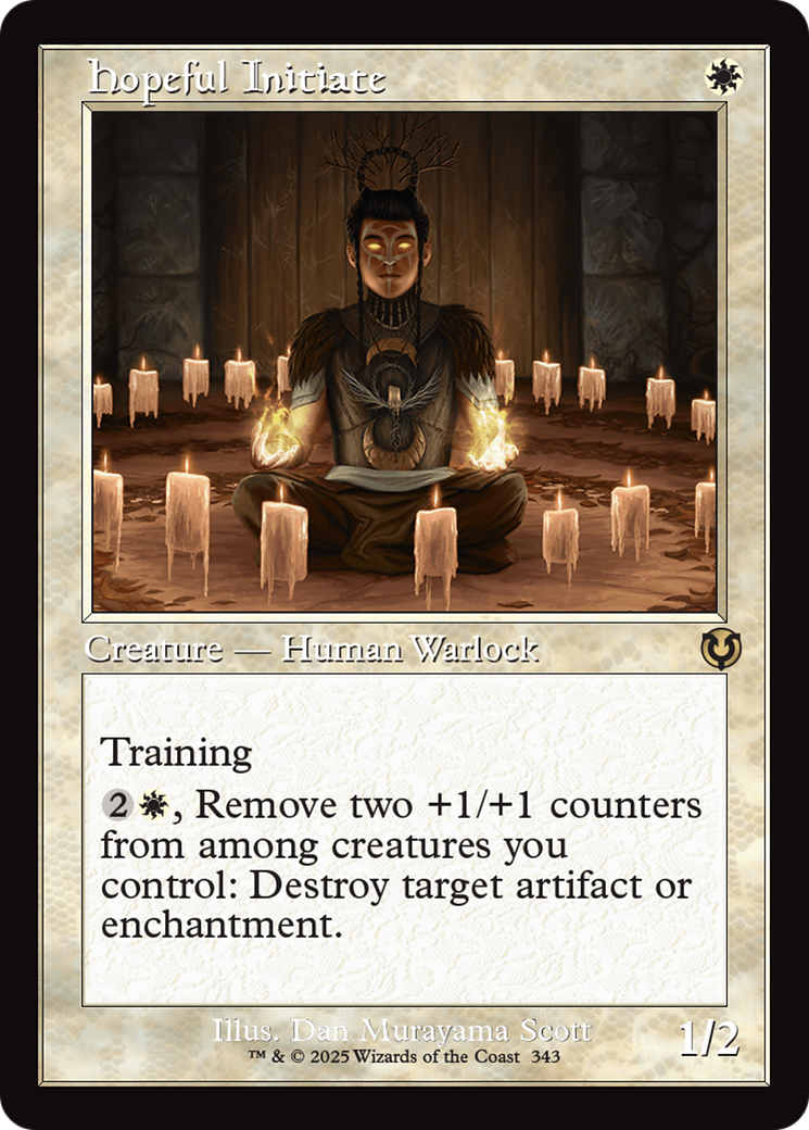 Hopeful Initiate (Retro Frame) (INR-343)  - Innistrad Remastered