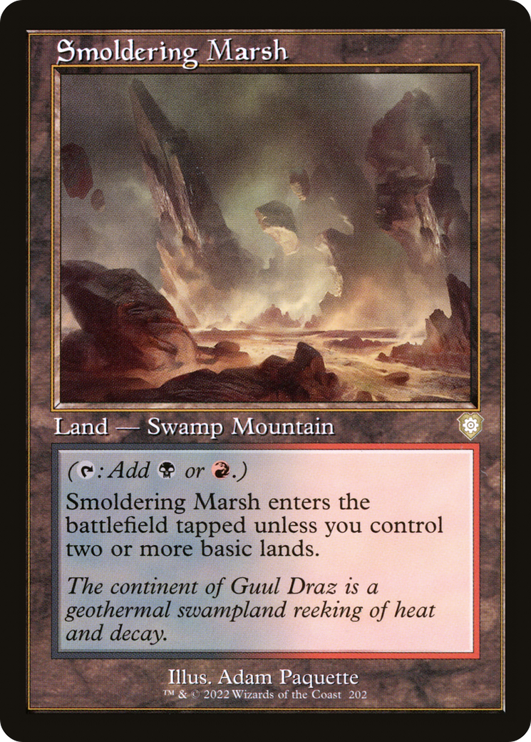 Smoldering Marsh (Retro Frame) (BRC-202)  - The Brothers' War Commander