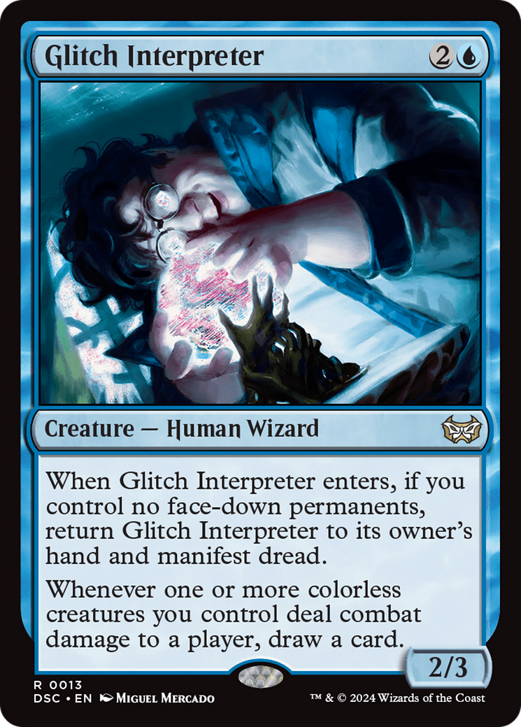 Glitch Interpreter (DSC-013)  - Duskmourn: House of Horror Commander