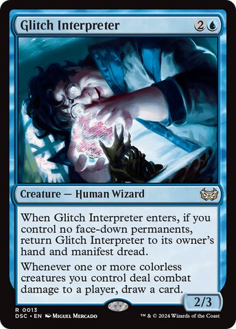 Glitch Interpreter (DSC-013)  - Duskmourn: House of Horror Commander