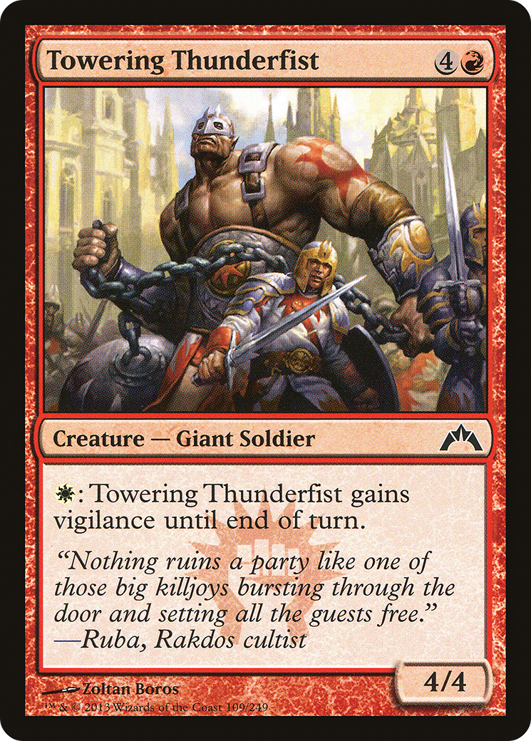 Towering Thunderfist (GTC-109)  Foil - Gatecrash
