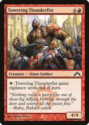 Towering Thunderfist (GTC-109)  Foil - Gatecrash
