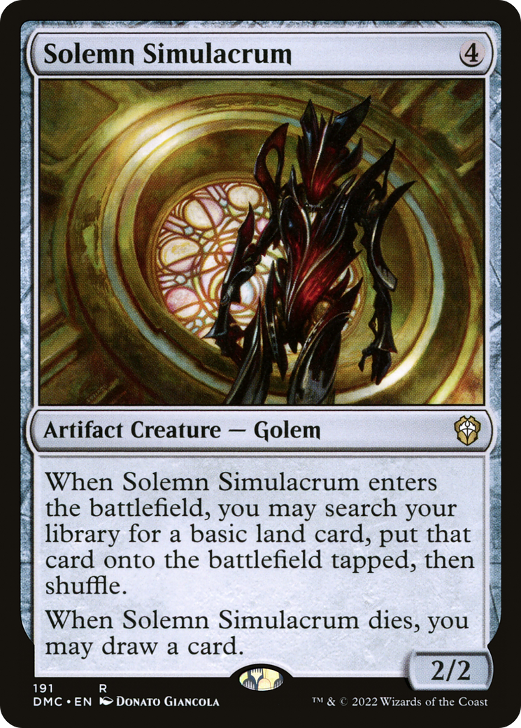 Solemn Simulacrum (DMC-191)  - Dominaria United Commander