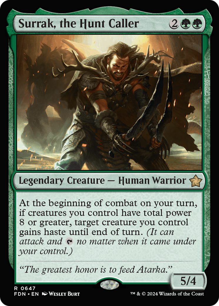 Surrak, the Hunt Caller (FDN-647)  - Foundations