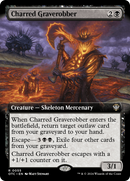 Charred Graverobber (Extended Art) (OTC-055)  - Outlaws of Thunder Junction Commander: (Extended Art)