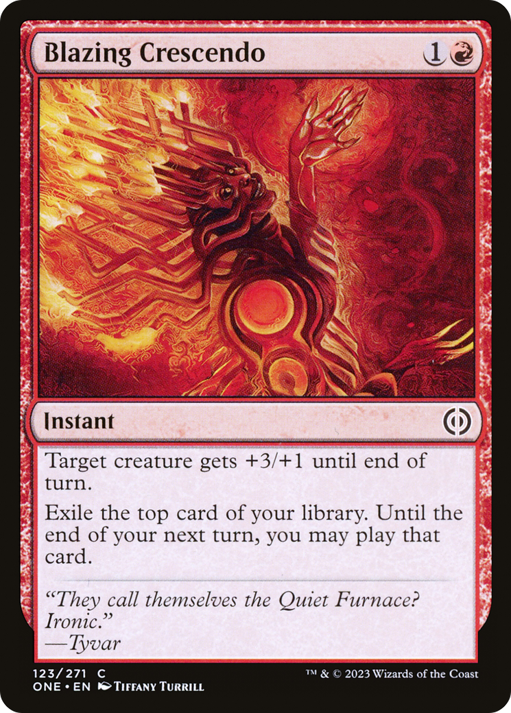 Blazing Crescendo (ONE-123)  Foil - Phyrexia: All Will Be One