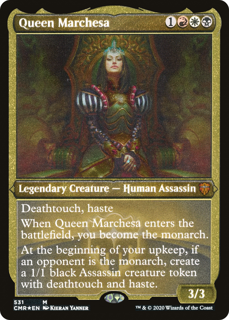 Queen Marchesa (Foil Etched) (CMR-531)  Foil - Commander Legends