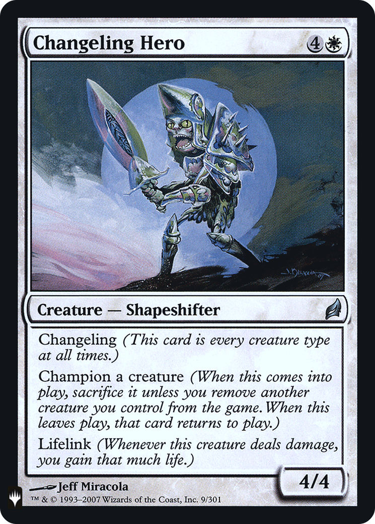 Changeling Hero (PLST-LRW-9)  Foil - The List