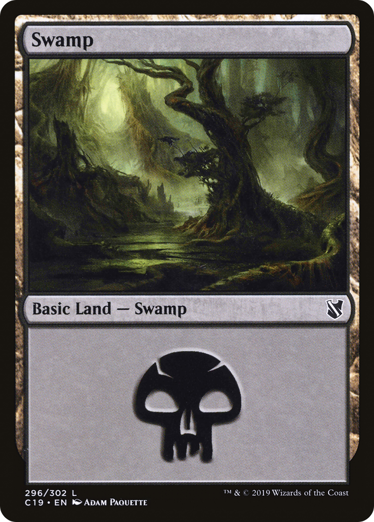 Swamp (296) (C19-296)  - Commander 2019