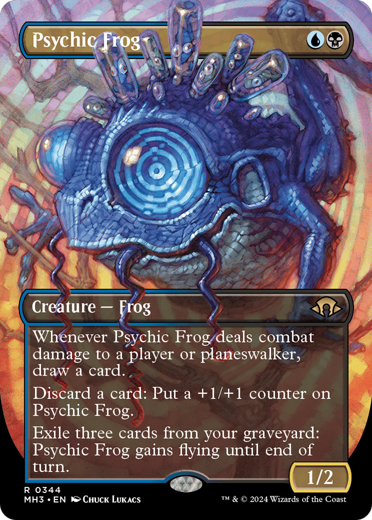 Psychic Frog (Borderless) (MH3-344)  Foil - Modern Horizons 3