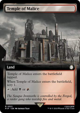 Temple of Malice (Extended Art) (PIP-521) - Fallout: (Extended Art) Foil