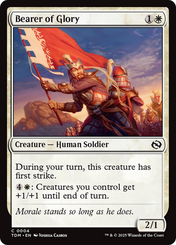 Bearer of Glory (TDM-004)  Foil - Tarkir: Dragonstorm
