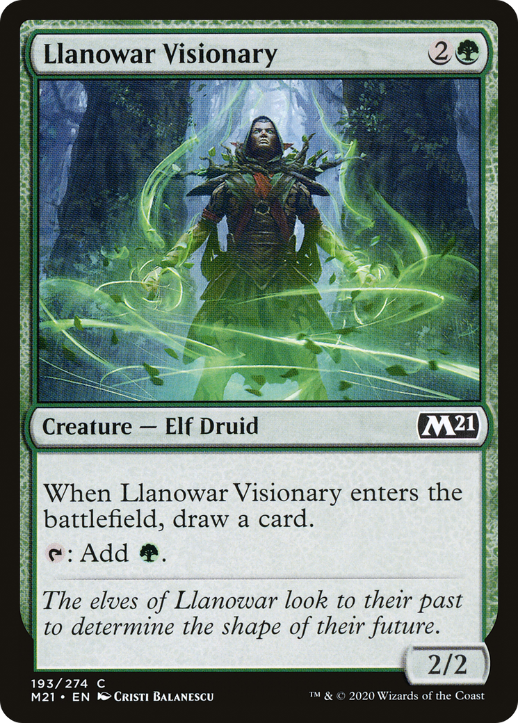 Llanowar Visionary (M21-193)  - Core Set 2021