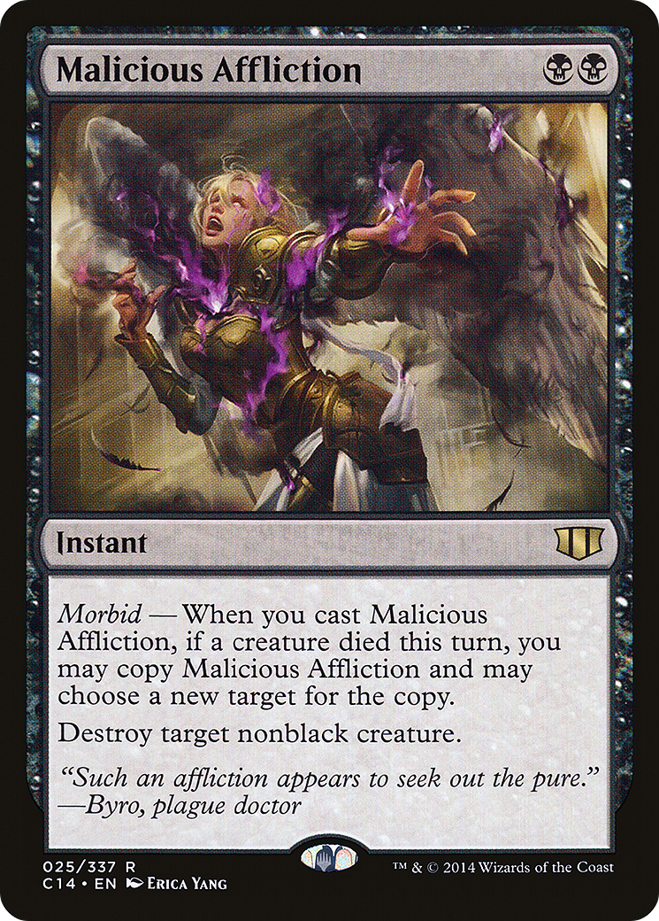 Malicious Affliction (C14-025)  - Commander 2014