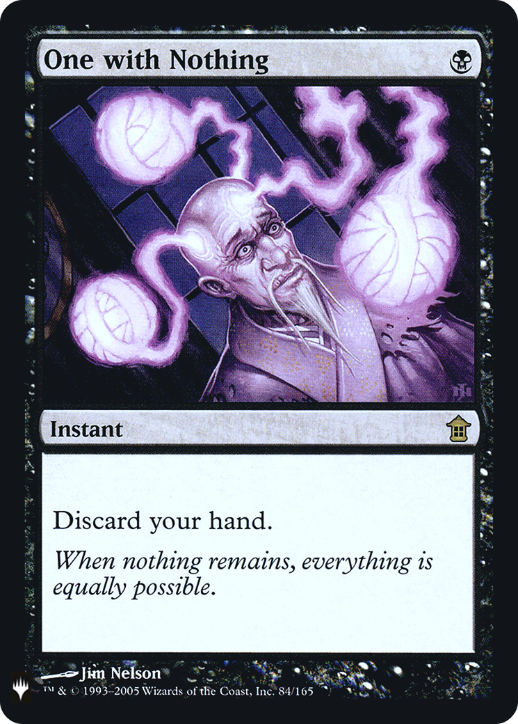 One with Nothing (LIST-084)  Foil - The List