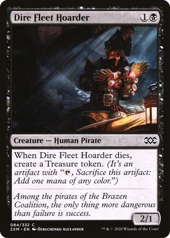 Dire Fleet Hoarder (2XM-084)  Foil - Double Masters