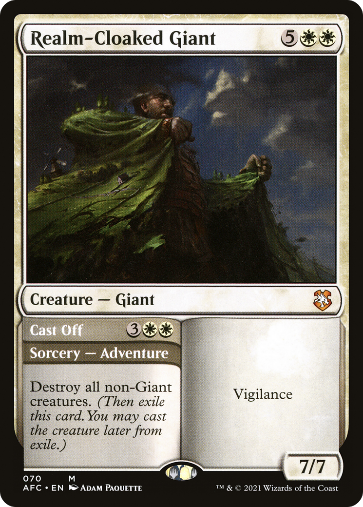 Realm-Cloaked Giant // Cast Off [Dungeons & Dragons: Adventures in the Forgotten Realms Commander]