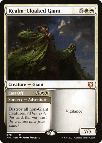 Realm-Cloaked Giant // Cast Off [Dungeons & Dragons: Adventures in the Forgotten Realms Commander]