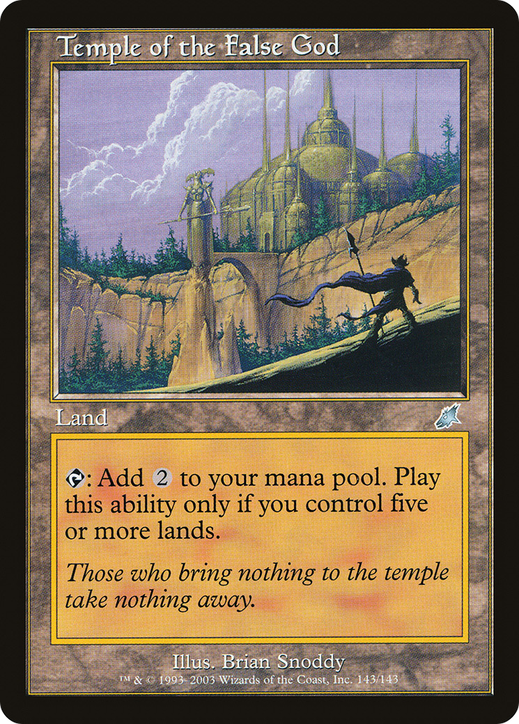 Temple of the False God (SCG-143)  Foil - Scourge