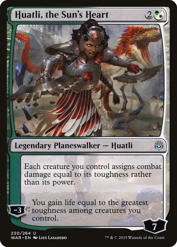 Huatli, the Sun's Heart (WAR-230)  Foil - War of the Spark