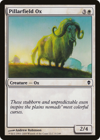 Pillarfield Ox (ZEN-031) - Zendikar Foil